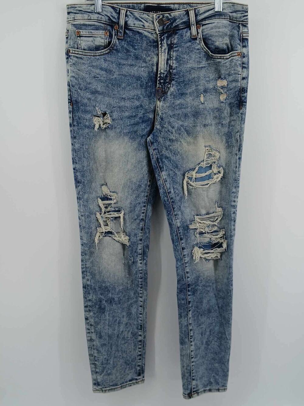 Men’s distressed skater skinny jeans, Aéropostale Athletic Skinny 32/30